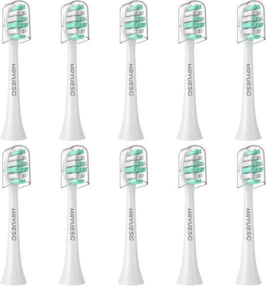 MRYUESG Toothbrush Replacement Heads Compatible with Philips Sonicare, 10 Pack, MRYUESG Electric Brush Head for Phillips Plaque Control
