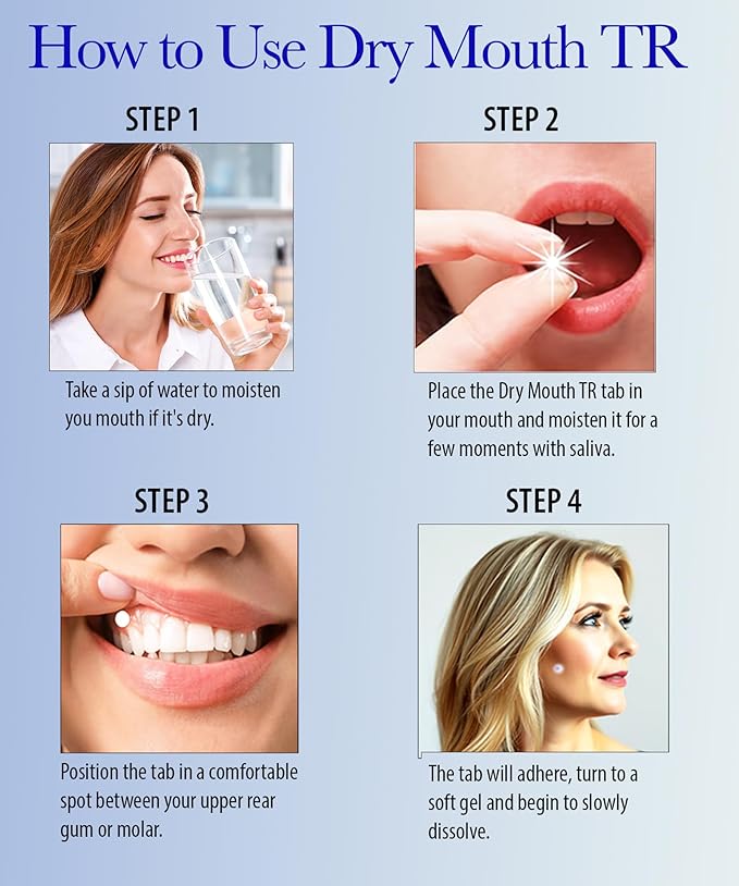 Dry Mouth TR by NeuOra Microceuticals: 8 Hour Time-Release Oral Micro Tabs, 5pk