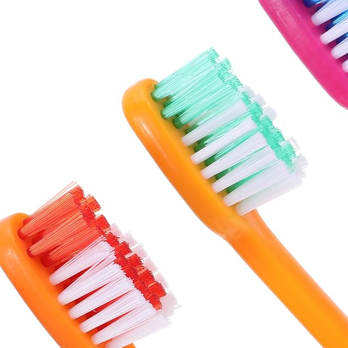 12pcs Kids Toothbrushes with Suction Cup - Cartoon Cute Manual Toddler Tooth Brush - Child Sized for Toddler Boys and Girls