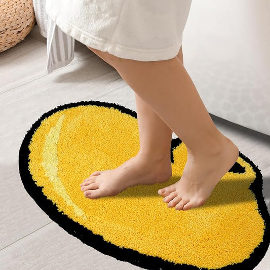 Mouse Shoes Bath Mat for Bathroom Non Slip, Kids Bath Rug - Soft, Plush Microfiber Bath Rug, Cute Bathroom Rugs Machine Washable