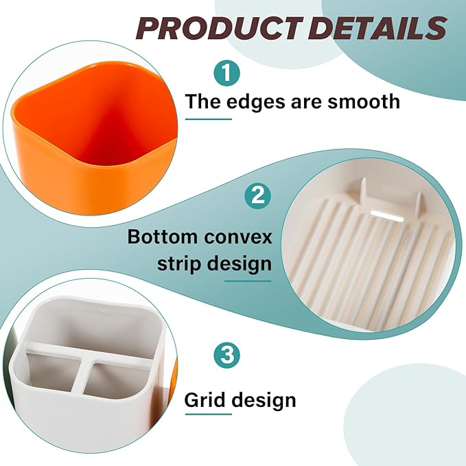 Toothbrush Holder for Bathroom, Bathroom Organizer Storage Set with 2 Cups, Kids Electric Toothbrush Holder, Bathroom Accessories Storage for Toothpaste