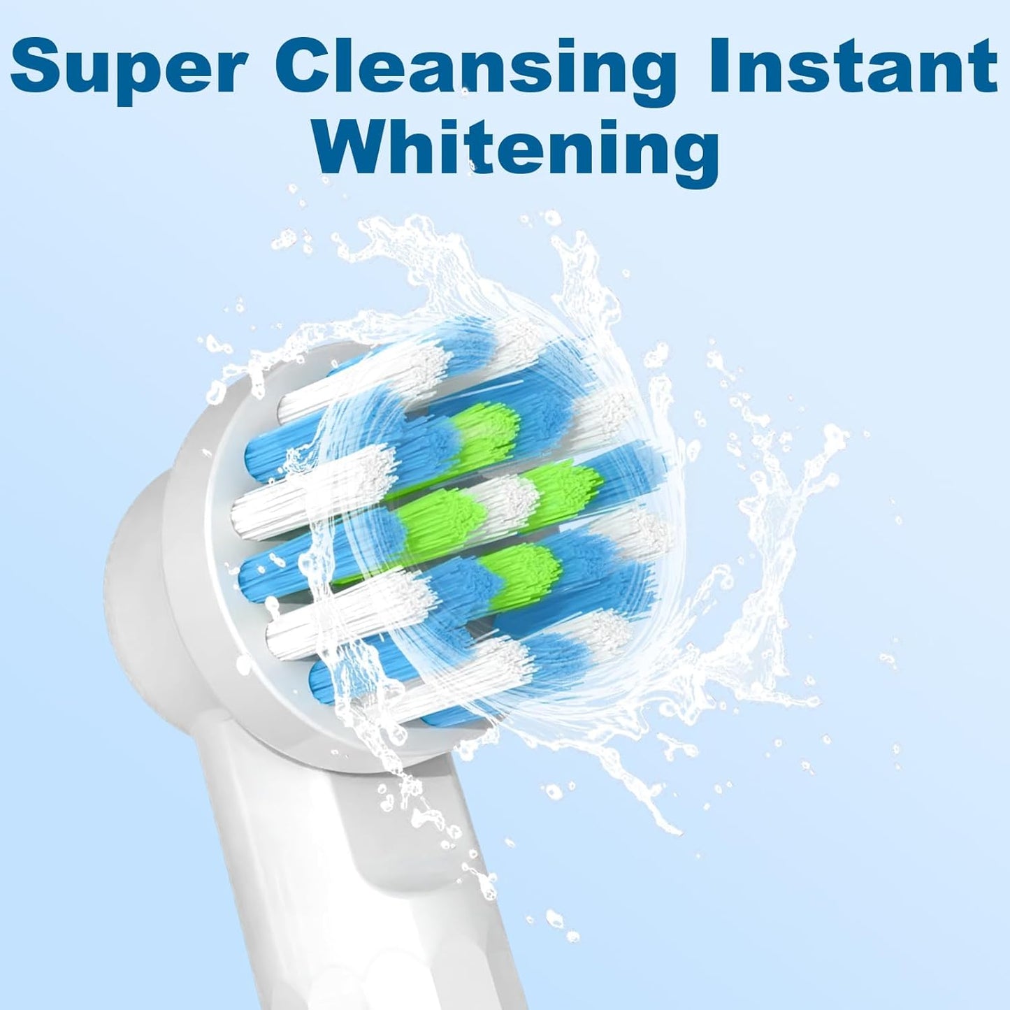 16 Pcs Replacement Toothbrush Heads Compatible with Braun Oral B Pro 1000/7000/9600/5000/8000, Precision Senesitive Brush Heads Refills for Genius X and Smart 1500 Electric Toothbrush (White)