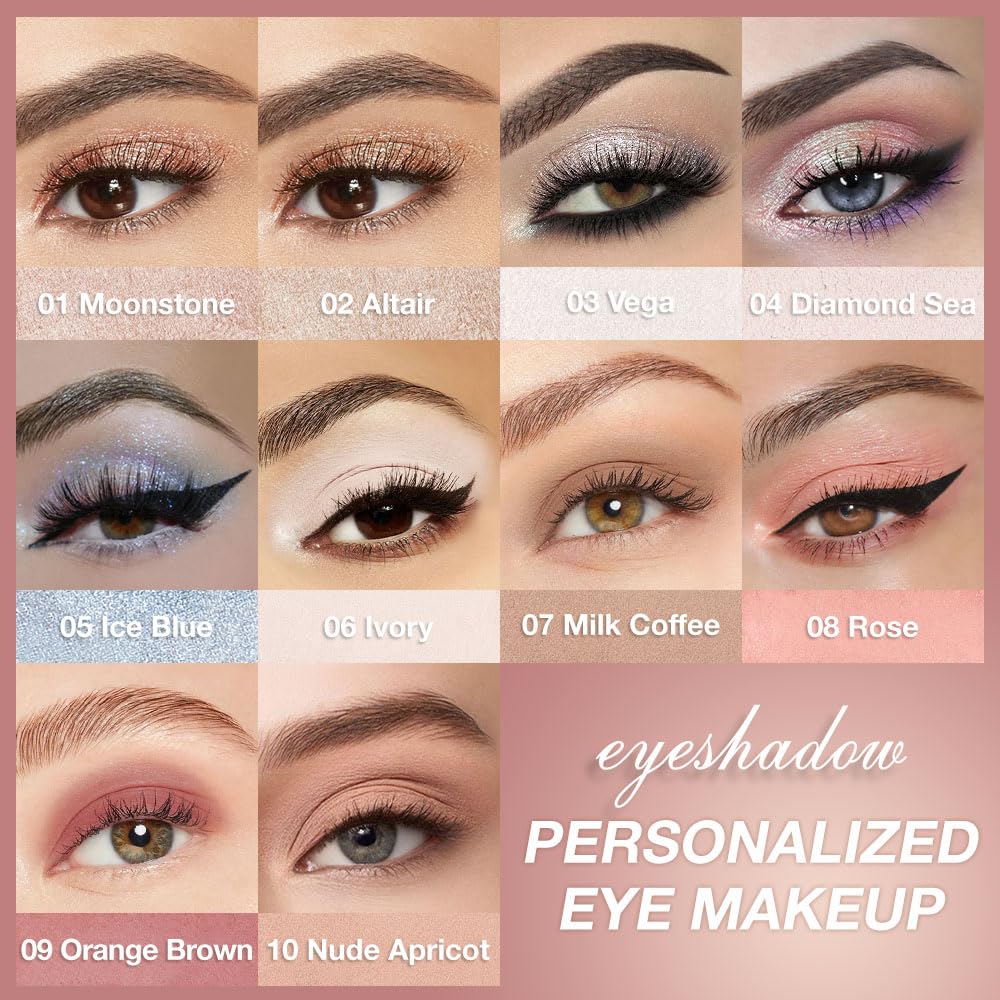 Single Cream Eyeshadow,Orange Brown Matte Eye shadow Pallette,Waterproof&Long Lasting Mini Eyeshadow,Soft Matte Eye Makeup,Vegan & Cruelty-Free Eye shadow for Brown Blue Green Eyes #09