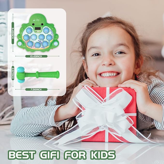 Octopus Vitality Strike Game, Educational Musical Whack-A-Mole Toy with 2 Game Modes, Digital Score Display, Toddler Early Developmental Learning Toy, Fun Birthday Gift for Kids Age 2+