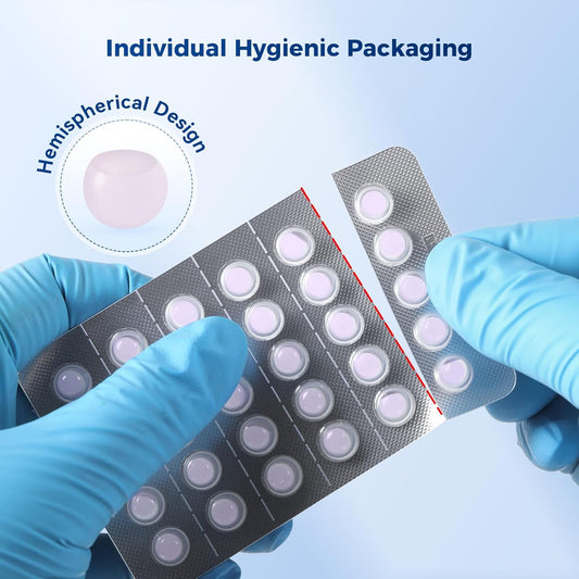 JMU Orthodontic Wax for Braces Wax Dots 120 Individually Wrapped, Dental Wax for Comfort & Protection, Strawberry