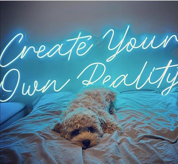 Custom Neon Signs Personalised Large Led Neon Lights Sign Customizable for Wall Decor Wedding Birthday Party Bedroom Bar Shop Name Logo Lights (Optional 16" to 55")