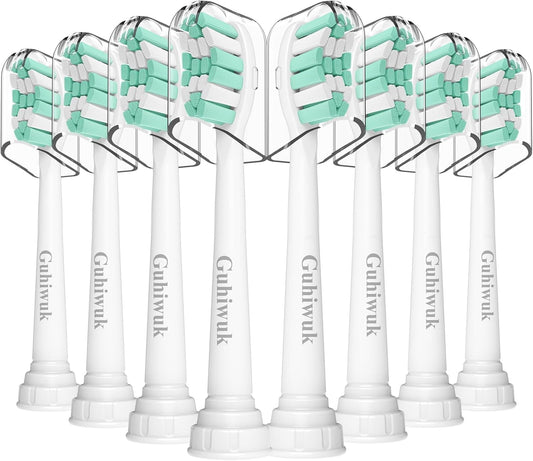 Replacement Toothbrush Heads for Philips Sonicare: Electric Toothbrush Replacement Heads Compatible with Sonicare Plaque Control ProtectiveClean 4100 5100 6100 C2 G2 W2, 8 Pack