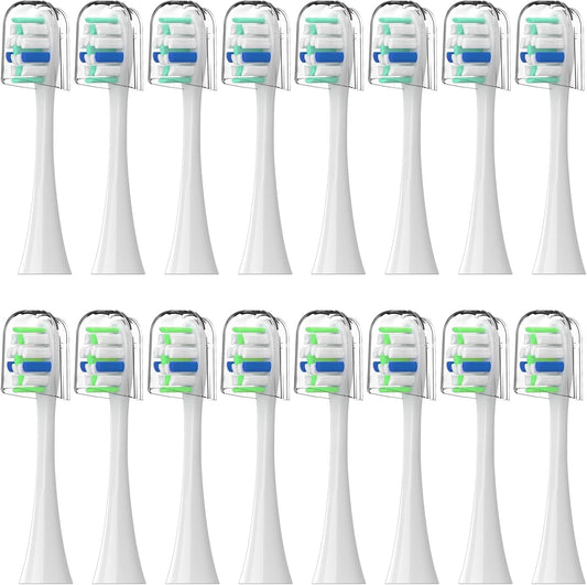 Replacement Toothbrush Heads for Philips Sonicare Replacement Heads, Electric Replacement Brush Head Compatible with Phillips Sonicare Electric Toothbrushes, 16 Pack