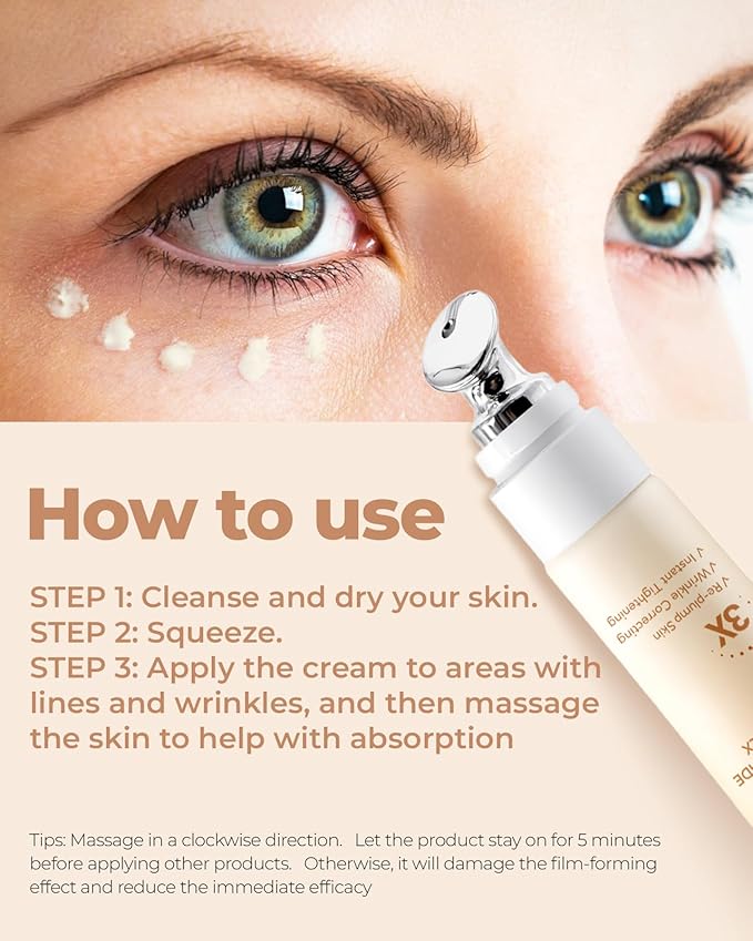 LA.PERSONAL Wrinkle Filler for Deep Wrinkles & Fine Lines, Instant Eye Face Lift Cream, Rapid Under Eye Bags Smile Lines Puffiness Remover with Collagen & Multi-Peptide Complex 0.53 Oz