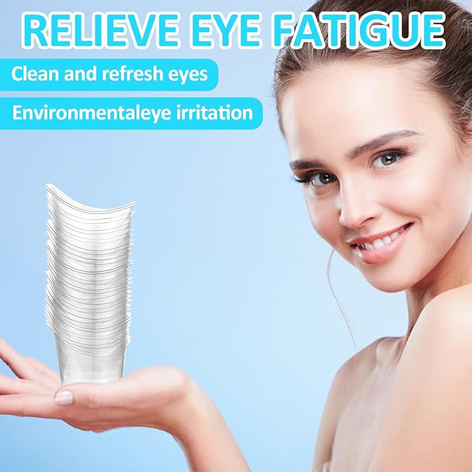 40Pcs Eye Wash Cup 5ml Disposable Eyewash Cups for Eye Rinse and Flush Silicone Eyes Flush Cleansing Cup Portable Plastic Measuring Cup for Quick Effective Soothing Tired Refresh Clean Dust Makeup