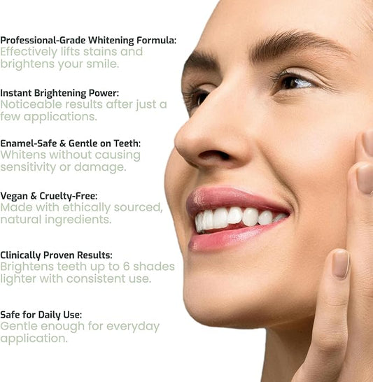 Nudge Advanced Whitening Kit, 10% Nano Hydroxyapatite Remin+ Toothpaste (4 oz) & EnamelGuard Whitening Gel Pen (2 ml), Fluoride-Free, Sensitivity-Friendly, Plaque Control, Strengthens Teeth