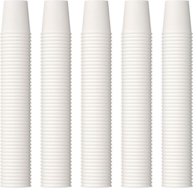 JOLLY PARTY 2 oz Bathroom Cups,700 Pack Small Paper Cups, White Mouthwash Cup, Disposable Mini Espresso Cup, Paper Sampling Cup