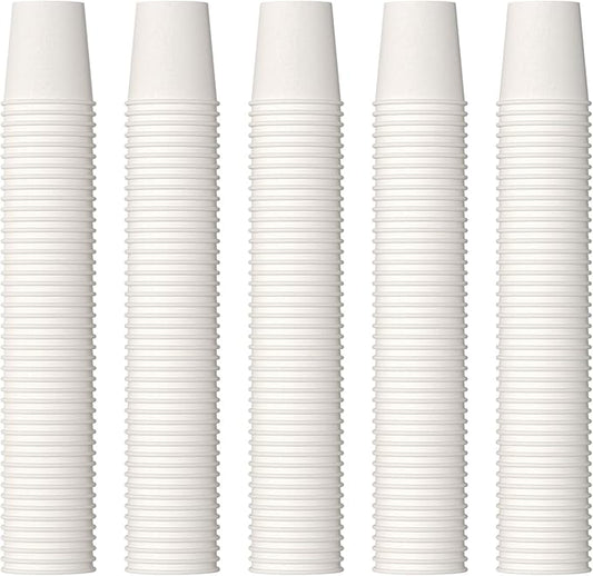 JOLLY PARTY 2 oz Bathroom Cups,700 Pack Small Paper Cups, White Mouthwash Cup, Disposable Mini Espresso Cup, Paper Sampling Cup