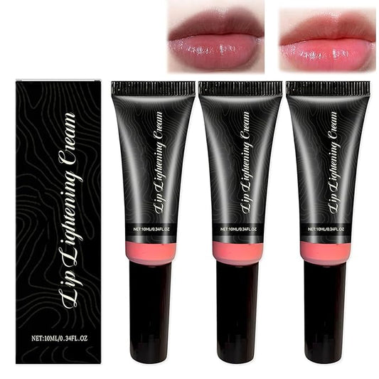 3PCS Lip Lightening Cream for Dark Lips, Help fade lip discoloration with Alpha Arbutin & Licorice Extract, Fors Smokers, Non-Smokers, Daily Liprepair Use, Lip Softening & Hydration