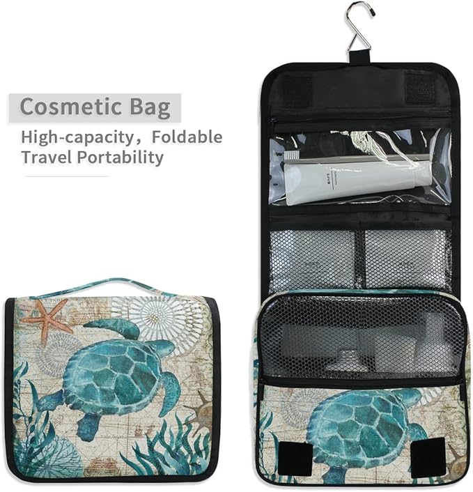 senya Hanging Travel Toiletry Bag Kit Makeup Case Cosmetics Organizer for Men Women