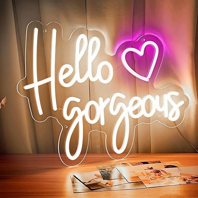 LED Neon Sign Night Light for Wall Party Décor Bedroom Room Bar Wedding Home Birthday Art Decoration Christmas with USB Chain Light modulator 5v