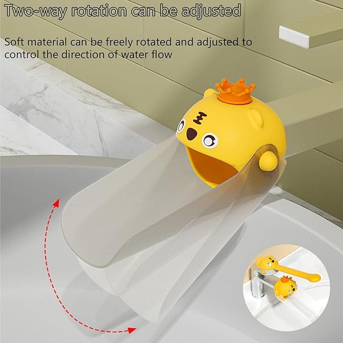Faucet Handle Extender Set - Faucet Extender for Toddlers Faucet Handle Extender for Toddlers Faucet Extender for Kids-Yellow