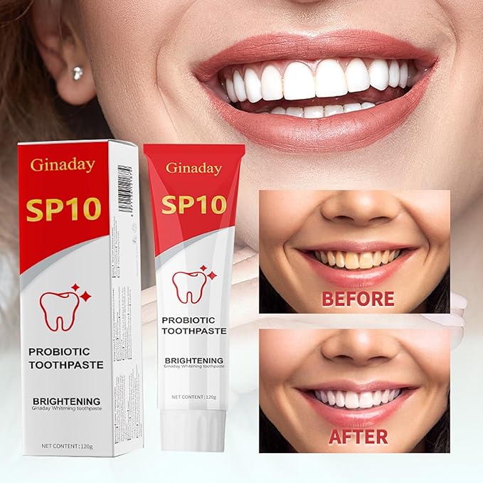 2 Pcs SP10 Probiotic Whitening Toothpaste, Deep Cleaning Stain Removal Fresh Breath.