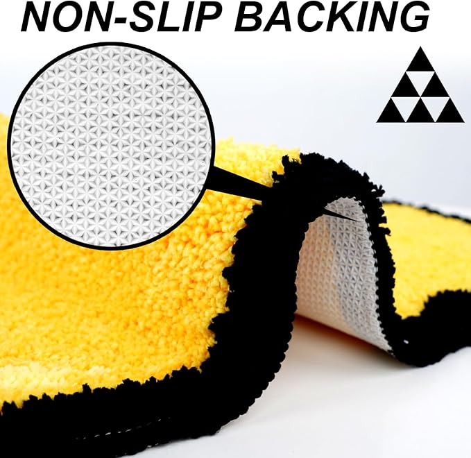 Mouse Shoes Bath Mat for Bathroom Non Slip, Kids Bath Rug - Soft, Plush Microfiber Bath Rug, Cute Bathroom Rugs Machine Washable