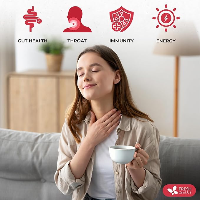 Premium Happy Throat Herbal Tea – 135 Bags Of Supper Tea Blend: Marshmallow Root, Slippery Elm & Ginger – Dry & Sore Throat Relief – Caffeine-Free, No Honey, No Citrus – No Sugar