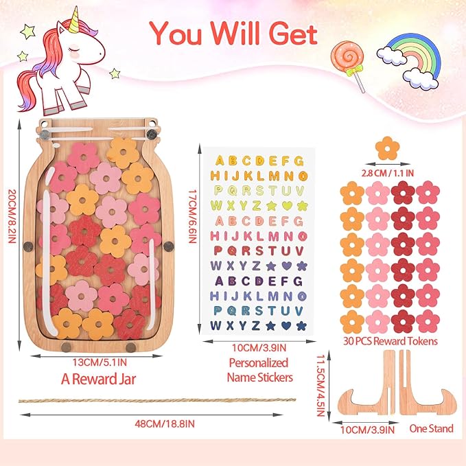 Magnetic Reward Jar,Personalized Reward Jar,Classroom Reward Jar,Kids Reward Jar