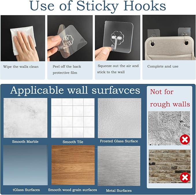 2pcs Wall Hanging Storage Organizer Bag, Hanging baskets with pockets for Wall organizing, Storage Hanging Bag for Bedroom, Dormitory, Study Room, Bathroom (Pink/white)