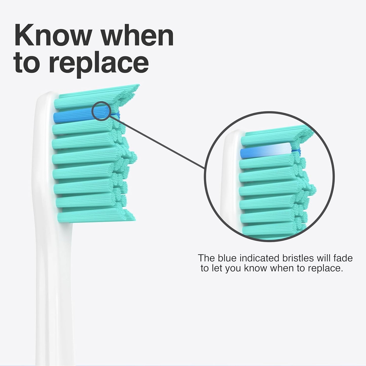 Replacement Toothbrush Heads for Philips Sonicare Replacement Heads E-Series, Essence, Xtreme, Elite, Electric Replacement Brush Head for Phillips Sonicare, for Philips Sonic Care Toothbrush,4 Pack.