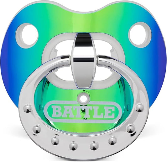 Battle Sports Binky Oxygen Football Mouthguard - Detachable Strap, Maximum Breathability, Works with Braces & No Boiling Required