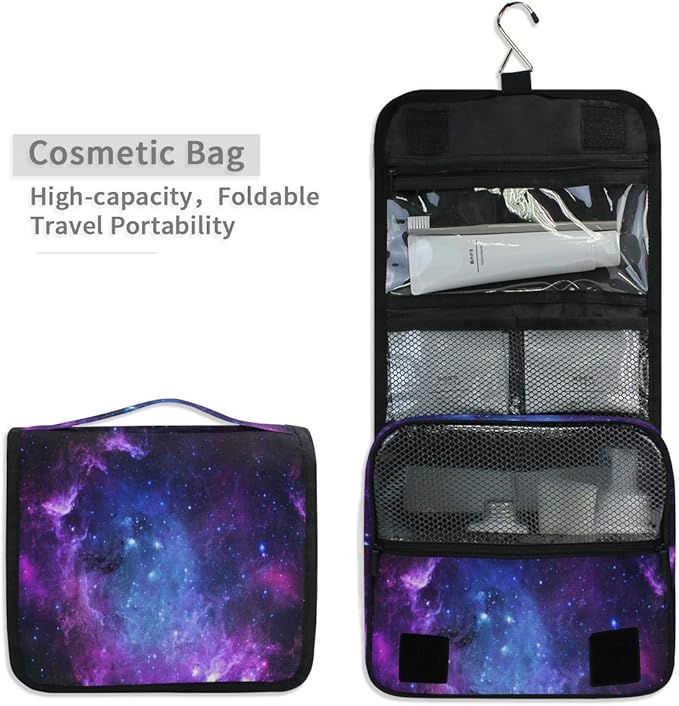 senya Hanging Travel Toiletry Bag Kit Makeup Case Cosmetics Organizer for Men Women