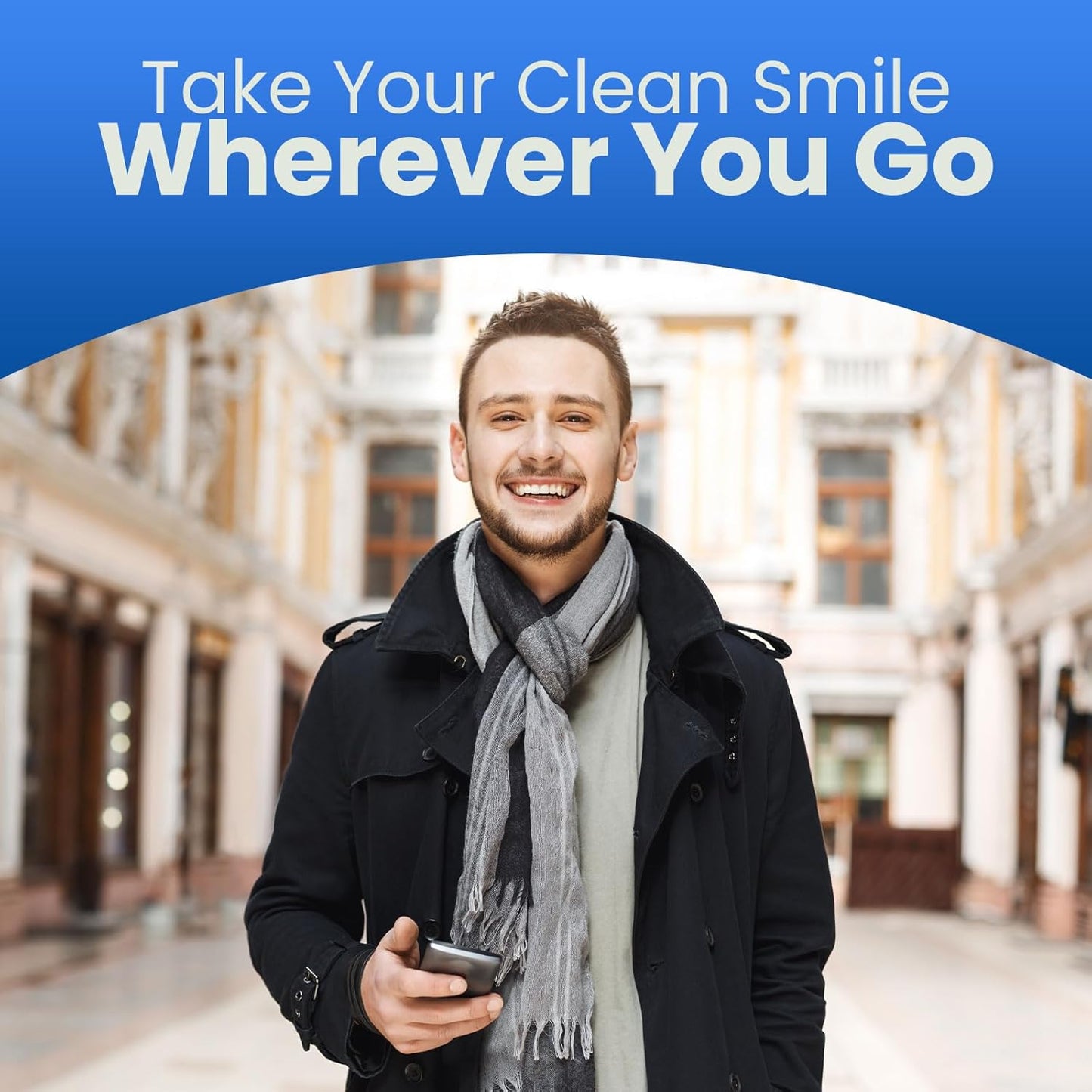 Dental Floss Stick and Toothbrush, Portable Box, Home Pack of 500 Dental Floss Sticks (Pack of 500)