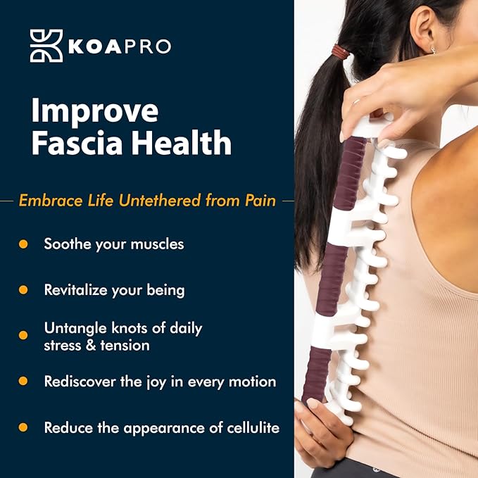 KOA PRO Facia Blaster Tool for Cellulite Area - Trigger Point Massage Tool for Deep Tissue, Full Body Massage, Back and Neck Massager, Muscle Massager for Legs, Fascia Massage Tool