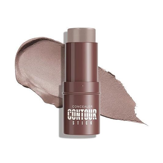 Cream Contour Stick, Cool Toned Contour & Sculpt Stick for Natural Sculpted Face Makeup, Creamy Texture & Non Cakey, Long Lasting Cream Bronzer Stick, Buildable & Highly Pigmented (08 Soft Tan)