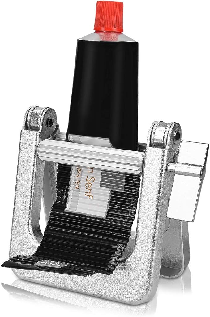 kwmobile Metal Toothpaste Tube Squeezer - Large Multifunctional Tube Wringer Roller Dispenser for Hair Color Dye, Paint Tubes, Hand Cream, Cosmetics