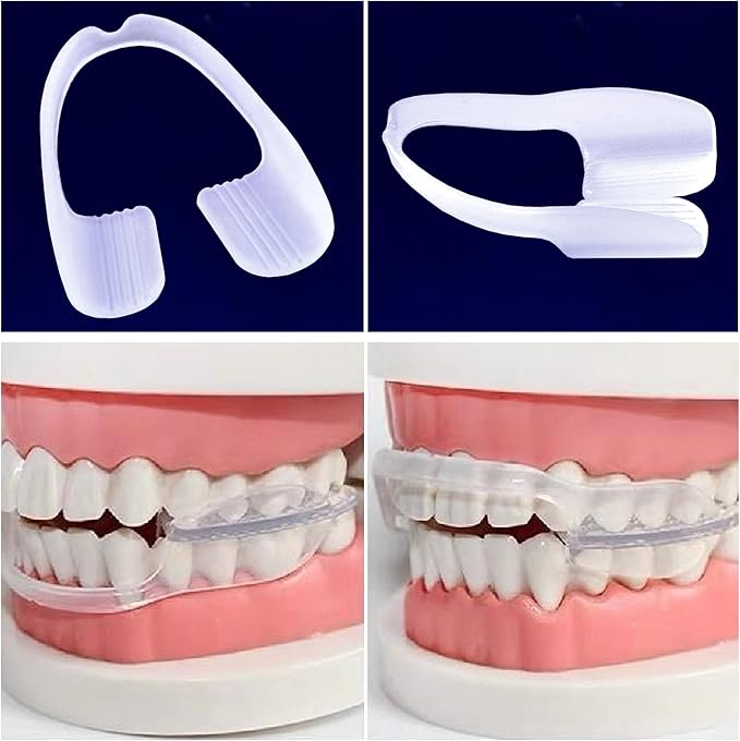 Kids Mouth Guard Moldable (Pink 4 Count) & Disposable Mouth Guard (8 Pcs) for Grinding & Clenching Teeth | Comfortable Nighttime Protection Guard | Including Hygiene Case & Eye Mask with Gel Ice Pack