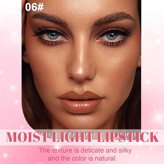 Nude Brown Honey Tinted Lip Stain Lip Balm Lip Gloss Lipstick, Sheer Hydrating Lip Stains Tint, Moisturizing Lip Color for All Skin Tones, Nourishing Lip Balm with a Hint of Natural Black Cherry Tint