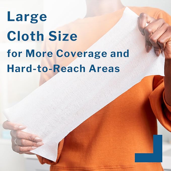 McKesson Washcloth Wipes for Adults, Scented (6 Pack, 576 Washcloths) Disposable Wash Cloths for Body - No-Rinse Formula with Snap Lid - Good for Incontinence and Elderly - 96 Wipes Per Pack