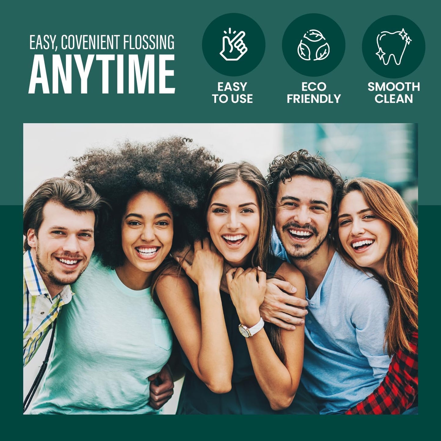 Dental Floss Picks Unflavored Floss Picks,50 Count Travel Tooth Picks Flossers,Floss Sticks for Teeth,car,Portable Floss Dispenser