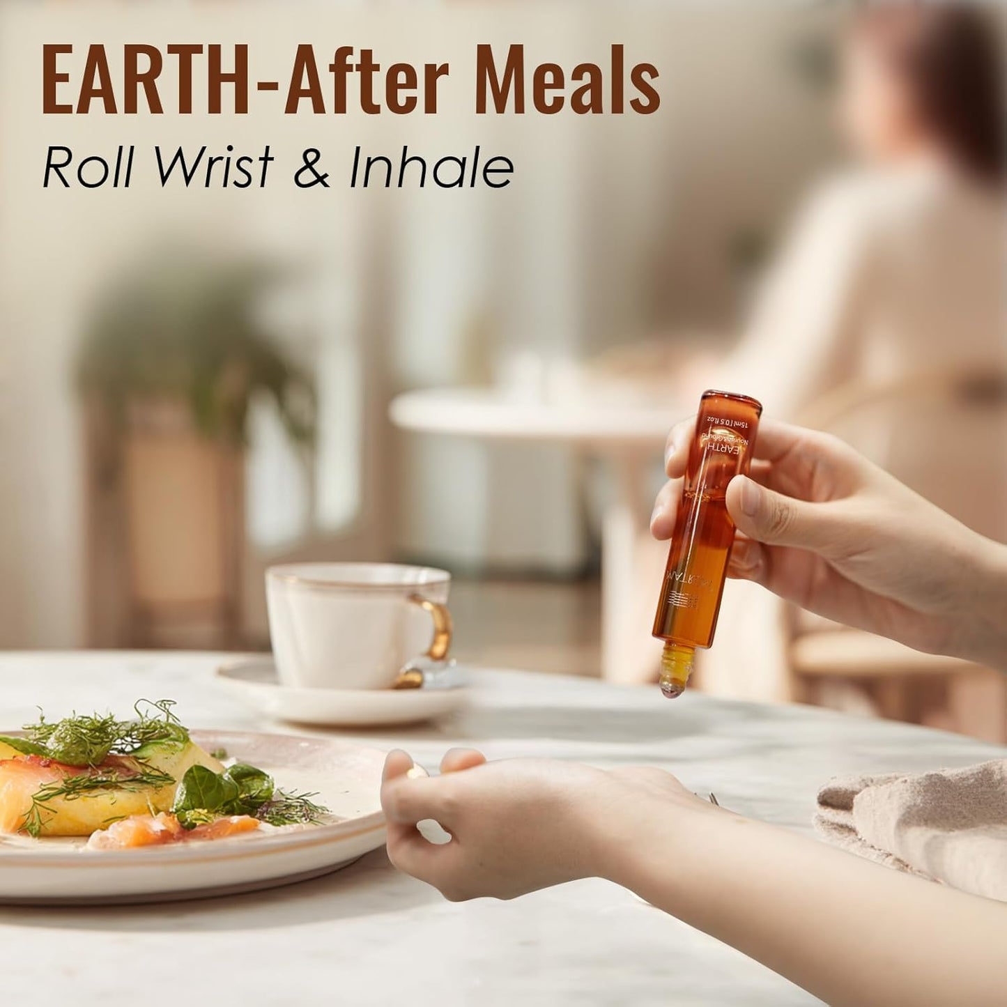 MATRUM Deep Relax & Ease Anxiety Essential Oil Roll On Set, 100% Pure Aromatherapy Oils for Stress Relief, Calming & Emotional Balance, Pet Friendly, Portable, Wood & Earth Duo, 1 Fl Oz