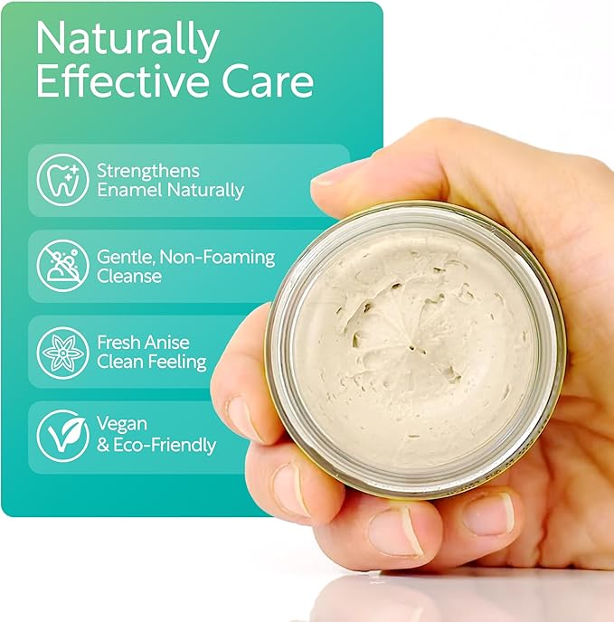 Uncle Harry's Anise Remineralizing Toothpaste | Natural Whitening Tooth Paste Freshens Breath & Promotes Enamel | Vegan Fluoride Free Toothpaste