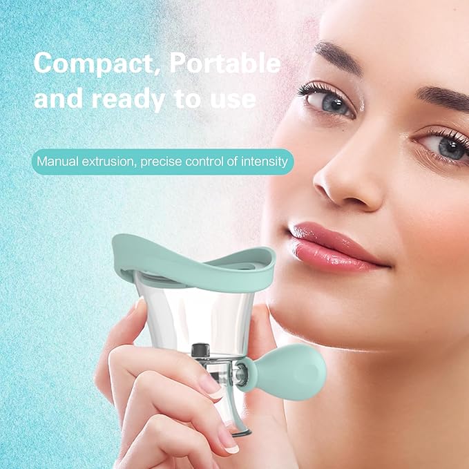 Eye Wash Cup, Eye Wash Kit - Silicone Manual Air Pressure Eye Cleaning Cup for Eye Rinse, Portable Eye Care Tool for Quick Relief from Tired Eyes, Cleaning Eye Dust, Makeup Irritants(Blue)