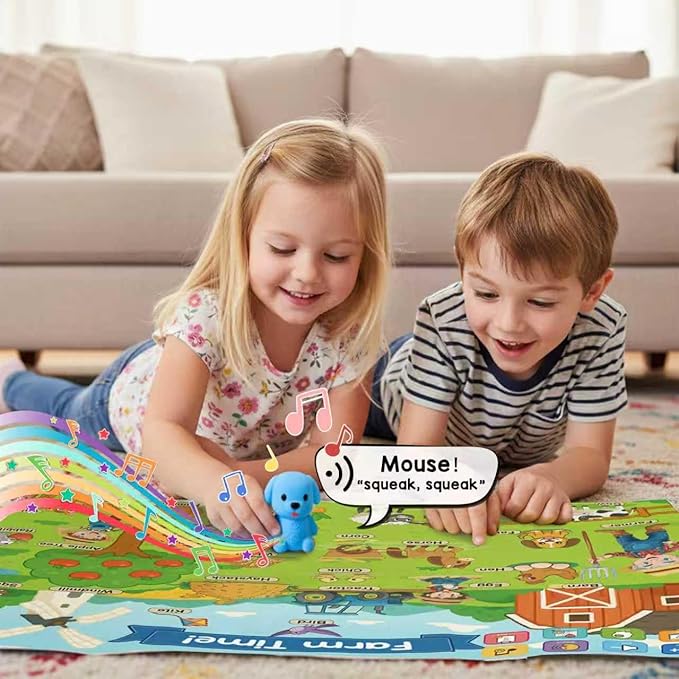 QuTZ Talking Pen with 20 Interactive Learning Posters, Educational Toy for Toddlers Ages 2-6, 700+ Games, 500+ Words, ABC, 123, Animals, Shapes, Preschool Homeschool Essential