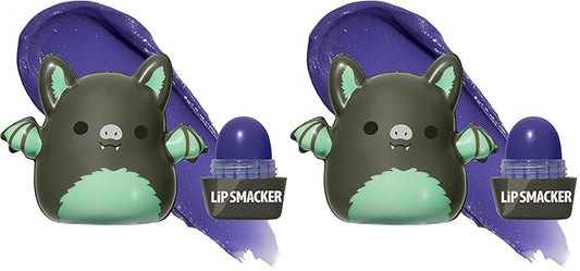 Lip Smacker Squishmallows Moisturizing Lip Balm, Fun Soft Squishy Collectible Top, Blackberry Flavored Hydration - Aldous (Pack of 2)