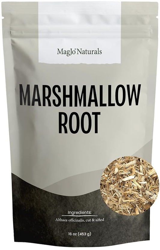 MagJo Naturals Marshmallow Root, Cut & Sifted, Non-irradiated, Bulk Bag, Althaea officinalis L. (16 Oz)
