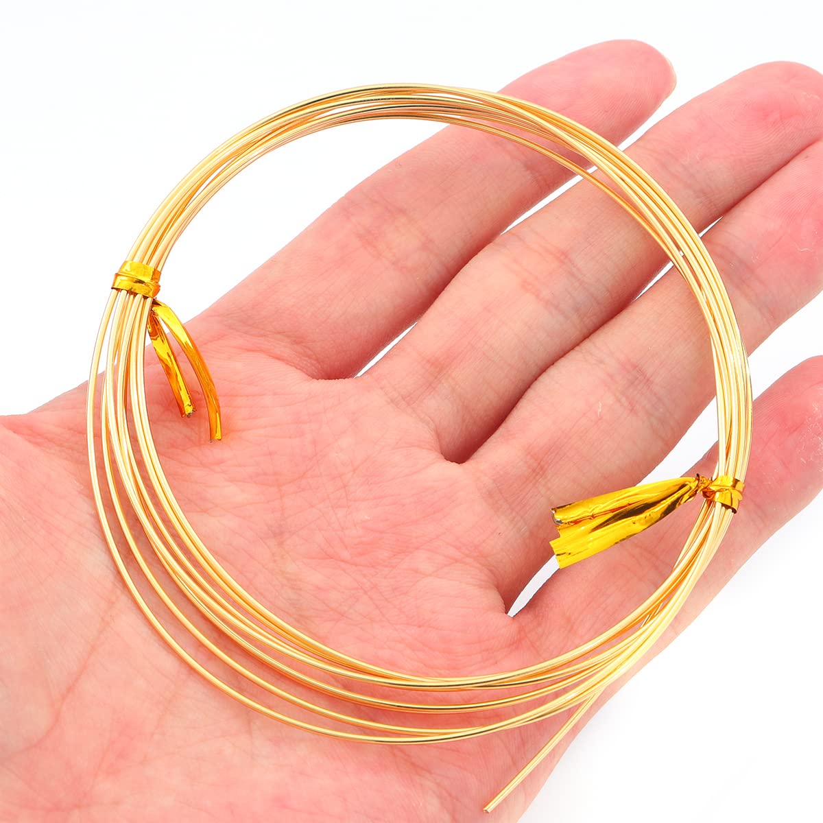 18K Gold Plated Wire 1.0mm 2 Meters Bead Cord for Bracelet Necklace Charm Beading Jewelry Making Findings