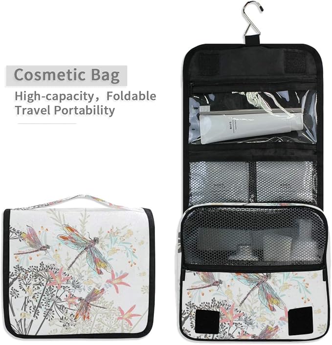 senya Hanging Travel Toiletry Bag Kit Makeup Case Cosmetics Organizer for Men Women