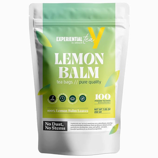 LEMON BALM, loose leaf 100 tea bags – THE HERBAL TREASURE OF ALBANIA