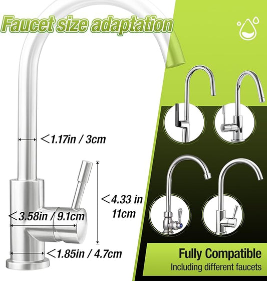 Faucet Lock Guard - Child Proof & Pet Proof Spigot Cover for Kitchen & Bathroom, Universal Anti-Touch Faucet Safety Protector for Kids Toddlers Babies | Double Check Sizes for faucets (Small)