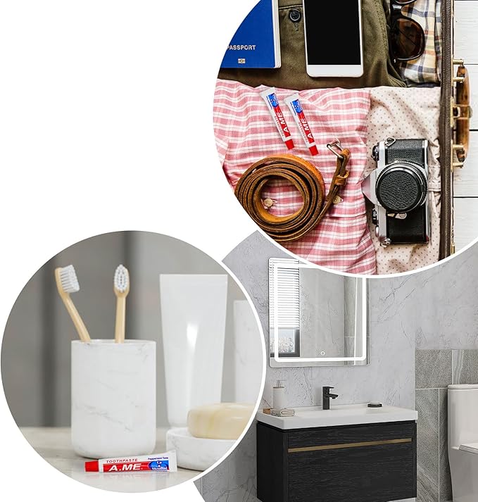 Travel Size Toothpaste Bulk, Disposable Small Portable Toothpaste, Travel Pocket Size for Vacation Hotel, Shelter/Homeless/Nursing Home/Charity Mini 0.35 oz (Pack of 100)