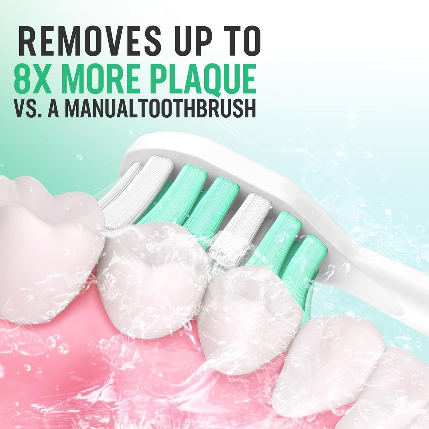 Aoremon Replacement Heads for Philips Sonicare C2 C1-4Pcs Brush Heads Compatible with All Phillips Sonicare Click-on Eltectric Toothbrush Model