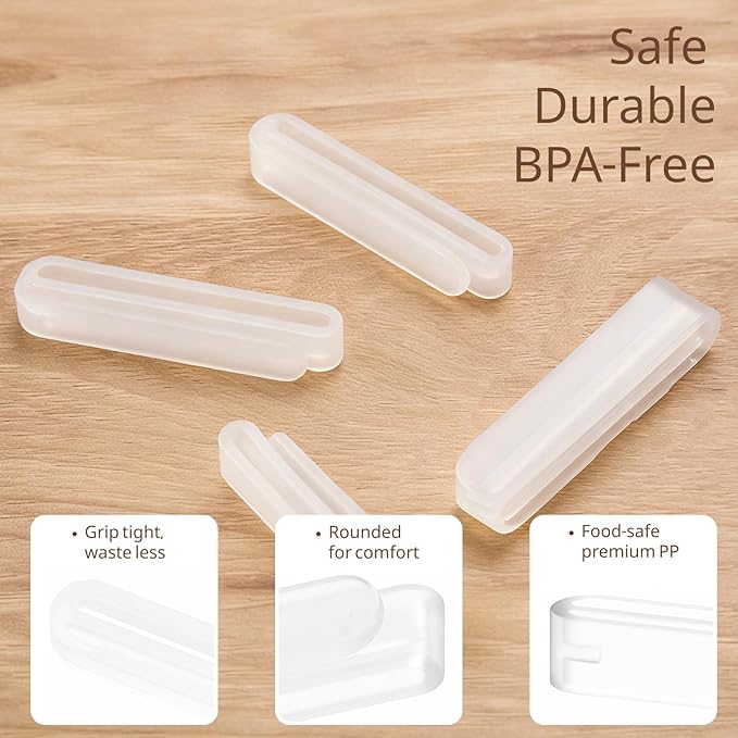 8-Pack Toothpaste Squeezer – PP Toothpaste Tube Squeezers, Toothpaste Dispenser & Tube Squeezer Tool for Bathroom, Works with Creams, Cosmetics in Tubes